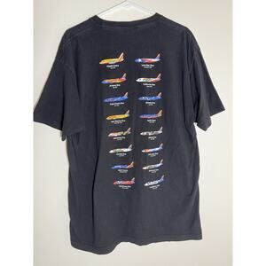 Southwest Airlines Livery Tour T-Shirt Men's XL Aviation Airplanes